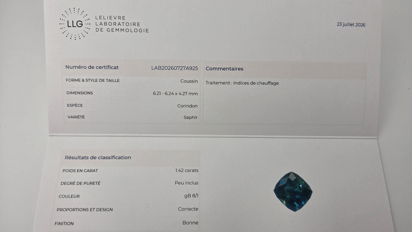 Saphir du Nigéria 1.42ct