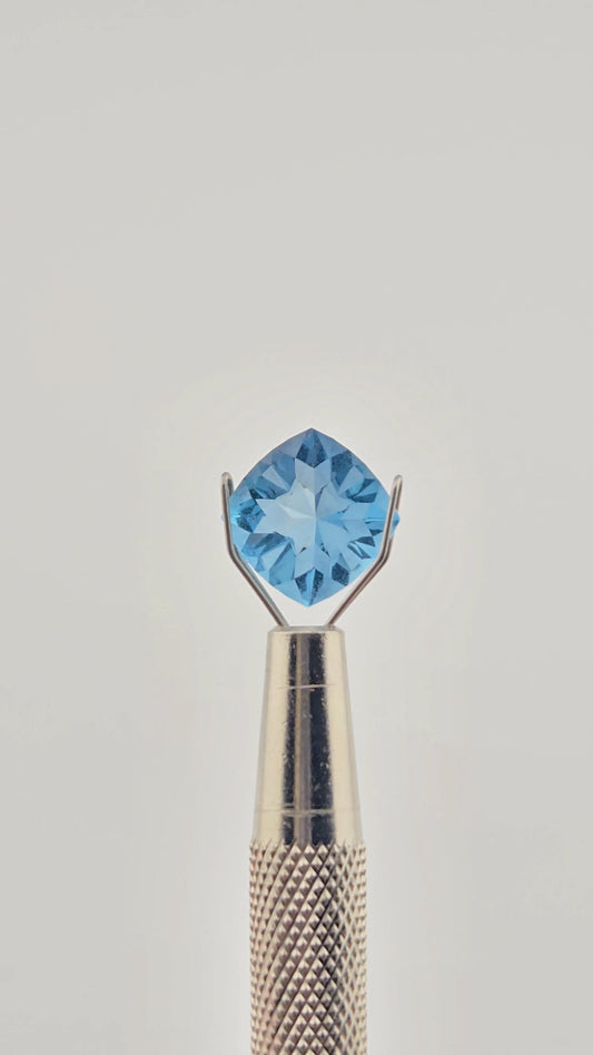Electric blue topaz