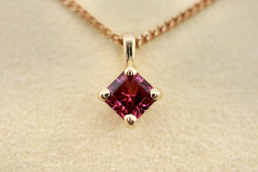 14k pendant with a new find garnet